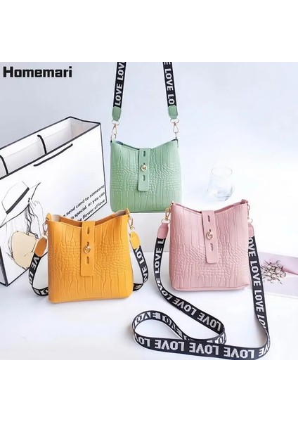 Qiuming Shop A-5 Stili Timsah Desenli Pu Deri Mektup Crossbody Çanta Womeain Kadın Omuz Çantaları Mini Çantalar Seyahat Çapraz Vücut Çanta (Yurt Dışından)