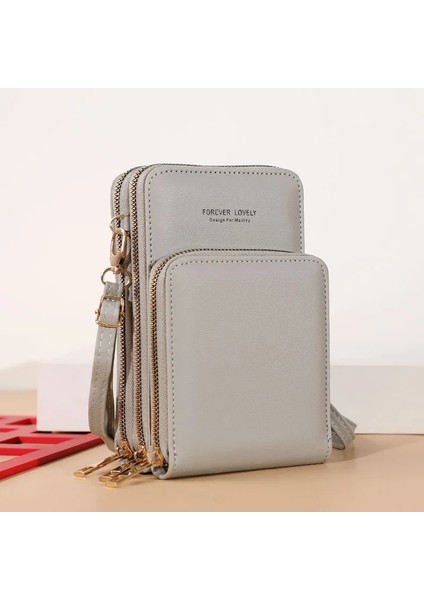 No.5 Tarzı Mini Crossbody Omuz Çantaları Kadın Çok Fonksiyonlu Dokunmatik Cep Telefonu Cebi Kart Çanta Bayanlar Küçük Çanta Kadın Messenger Çanta (Yurt Dışından)