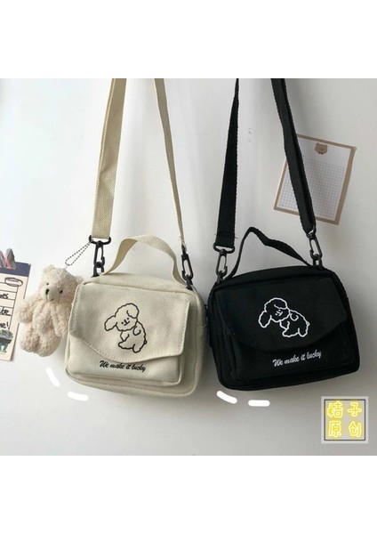 Tavus Kuşu Mavisi Stili Kadın Postacı Çantaları Bayanlar Kanvas Baskılı Sevimli Zarf Çanta Bayan Tatlı Karikatür Öğrenci Omuz Çantası (Yurt Dışından) indirimleri