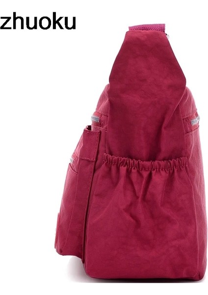 Lacivert Tarzı Lüks Kadın Messenger Çanta Su Geçirmez Naylon Omuz Çantaları Rahat Üst-Sap Bayan Çanta Seyahat Tote Kadın Crossbody Çanta (Yurt Dışından) modelleri