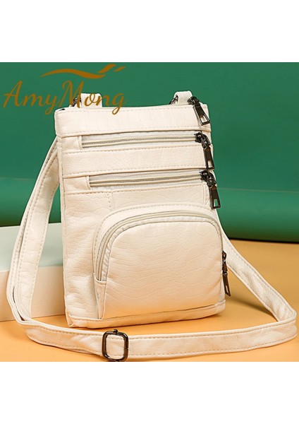 Beyaz-1 Tarzı Çok Cepler Günlük Omuz Çantaları Kadın Retro Flap Çanta Çanta Çanta Kadın Crossbody Çanta Moda Lüks Ana Kesesi Bolsos (Yurt Dışından) fiyatları