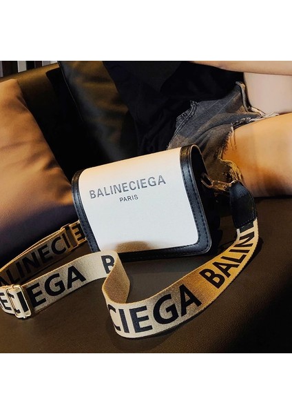 Siyah Stil 19CM 7cm 15CM 2021 Fashion Niche Design Small Square Bags Summer Letter Wide Strap Shoulder Messenger Bags Women Purse And Handbags cc Gg Bags (Yurt Dışından) modelleri
