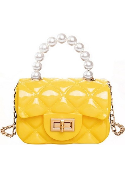 Sarı Stil Perçin Zincir Tasarımcısı Pu Deri Kadınlar Için Crossbody Çanta Moda Omuz Çantası Bayan Lüks Küçük Kadın Çanta (Yurt Dışından)
