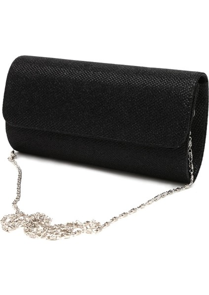 Siyah Stil Kadın Akşam Omuz Çantası Gelin Debriyaj Parti Balo Düğün Zarf Çanta (Yurt Dışından)