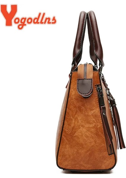 Açık Pembe Tarzı Yogodlns Vintage Kedi Püskül Lüks Çanta Kadın Çantaları Çift Fermuarlı Crossbody Çanta Omuz Çantası Rahat Kabuk Tote Bayan (Yurt Dışından) fiyatları