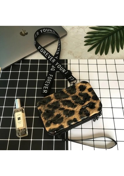 Leopar Tarzı Kadın Çanta Yeni Tasarımcı Çanta Kadınlar Için Geometrik Ekose Tote Bayanlar Küçük Omuz Çantası Kadın Ünlü Debriyaj Çanta (Yurt Dışından)