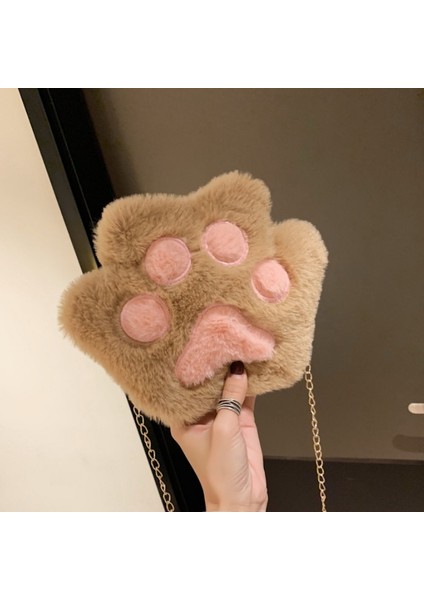 Kahverengi Tarzı Japon Tarzı Kawaii Çanta Kadın Karikatür Peluş Omuz Çantası Wome Için Yeni Crossbody Çanta Küçük Telefon ve Çanta Çanta Bolsa Feminina (Yurt Dışından)