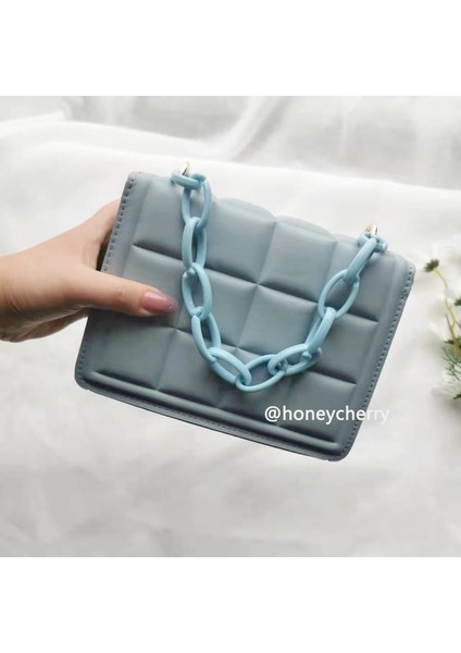 Beyaz Stil Honeycherry Geo Kabartmalı Flap Crossbody Çanta Mandbags Kadın Çantalar Için Mini Crossbody Çanta (Yurt Dışından)