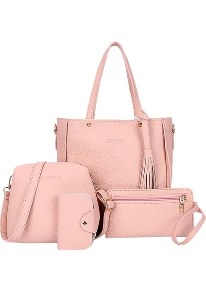 Yeşil Stil 066F Kadın Lady Moda Çanta Omuz Çantaları Tote Çanta Messenger Satchel Set (Yurt Dışından)