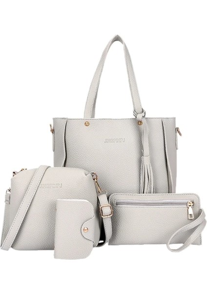 Yeşil Stil 066F Kadın Lady Moda Çanta Omuz Çantaları Tote Çanta Messenger Satchel Set (Yurt Dışından)