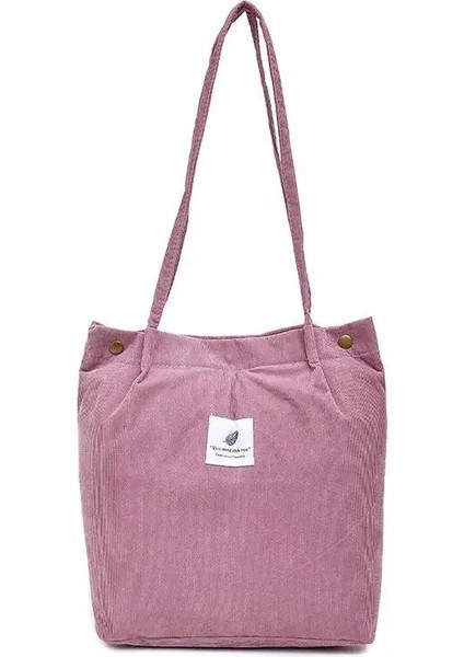 Kumral Tarzı 34X30X12CM Womeorduroy Için Çantalar Omuz Çantası Yeniden Kullanılabilir Alışveriş Çantaları Günlük Bez Bayan Çanta Belirli Sayıda (Yurt Dışından) indirimleri