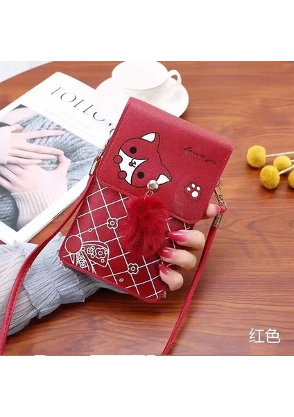 B Tarzı Kadınlar Çok Fonksiyonlu Dokunmatik Cep Telefonu Cebi Kart Çanta Crossbody Omuz Çantaları Günlük Kılıf Çanta Çile Cüzdan Kız Için (Yurt Dışından)