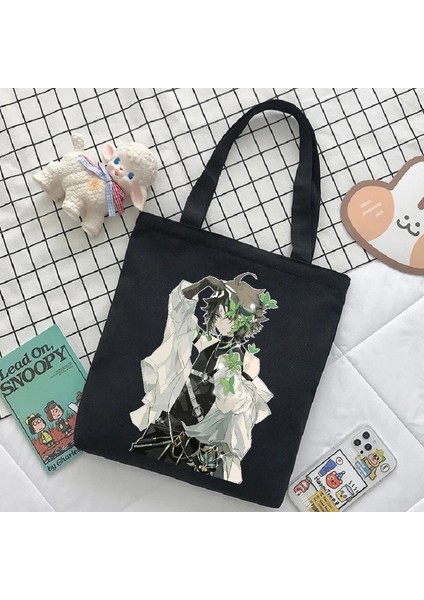 HEI02 Tarzı Kadın Çantası Ge Etkisi Karikatür Alışveriş Çantaları Moda Y2K Kanvas Çanta Japon Harajuku Büyük Kapasiteli Vintage Kadın Omuz Çantası (Yurt Dışından)