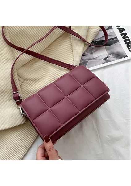 Mor Tarzı 21X12X7CM Kadın Çanta Sonbahar Kış Yeni Kadın Edebi Tek Omuz Çanta Azınlık Tasarım Çapraz Vücut Çanta Trend Kadın Çanta Bolsos (Yurt Dışından)