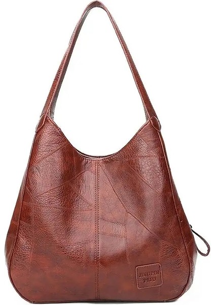 Kahverengi Tarzı 28X12X30CM Yogodlns Vintage Kadın El Çantası Tasarımcıları Lüks Çantalar Kadın Omuz Çantaları Kadın Üst Saplı Çantalar Moda Çantalar (Yurt Dışından)