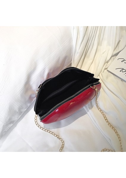 Pembe Tarzı Bags For Wome Lip Messenger Bag Tote Bag Solid Zip Shoulder Bags Messenger Bag Phone Coin Bag Clutch Bolsas Feminina Saco (Yurt Dışından) fiyatları