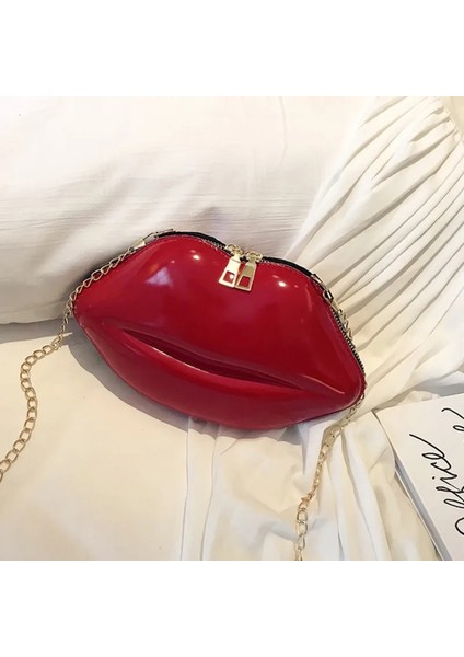 Pembe Tarzı Bags For Wome Lip Messenger Bag Tote Bag Solid Zip Shoulder Bags Messenger Bag Phone Coin Bag Clutch Bolsas Feminina Saco (Yurt Dışından) modelleri