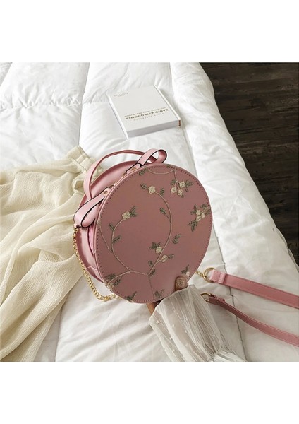 Siyah Stil Kadın Omuz Çantaları Tasarımcı Çantalar Kadın Modası Dantel Taze Çanta Crossbody Çanta Düz Renk Küçük Yuvarlak Çanta Debriyaj (Yurt Dışından) modelleri