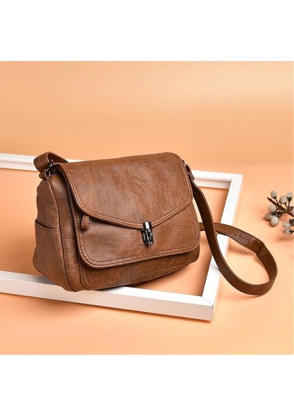Kırmızı Şarap Stili Vintage Yumuşak Deri Kadın Omuz Çantaları Lüks Çanta Kadın Çanta Tasarımcısı Kadınlar Için Küçük Crossbody Çanta Essenger Çanta (Yurt Dışından) modelleri