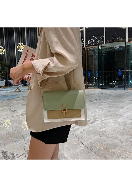 Sarı Stil Mini Pu Deri Omuz Çantaları Kadının Crossbody Çanta Çanta Moda Çanta Messenger Çantalar Kadın Kadın Paraları Tote (Yurt Dışından)
