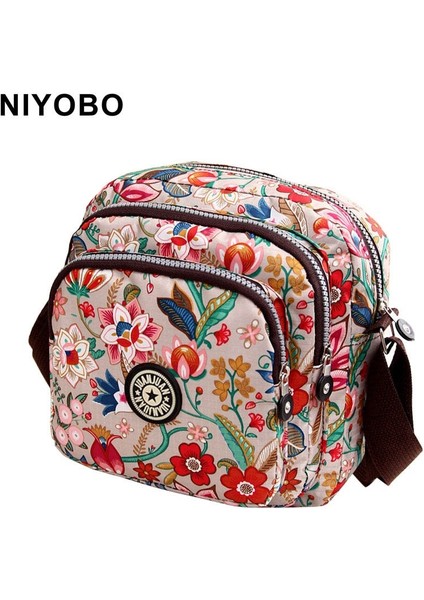 No.7 Tarzı Moda Kadın Messenger Çanta Yeni Vinatge Çiçek Baskı Kadın Çanta Mumya Rahat Omuz Çantaları Kadın Küçük Cüzdan (Yurt Dışından)