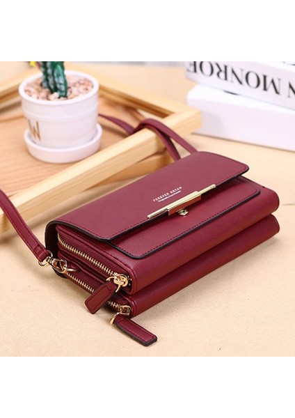 Stil 1-Koyu Mavi Stil Yeni Kadın Pu Deri Çanta Kadın Çok Fonksiyonlu Büyük Kapasiteli Omuz Çantaları Moda Bayanlar Telefon Çanta Için Crossbody Çanta (Yurt Dışından)