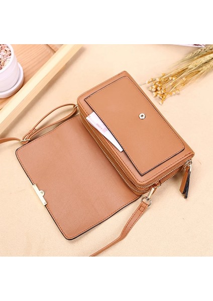 Stil 1-Koyu Mavi Stil Yeni Kadın Pu Deri Çanta Kadın Çok Fonksiyonlu Büyük Kapasiteli Omuz Çantaları Moda Bayanlar Telefon Çanta Için Crossbody Çanta (Yurt Dışından)
