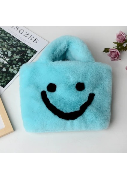 Pembe Leopar Tarzı 29X6X33CM Sevimli Gülen Yüz Kadın Peluş Omuz Çantası Yumuşak Faux Kürk Bayan Zincir Messenger Çanta Moda Kadın Küçük Çanta Çanta Bolsas (Yurt Dışından) fırsatları