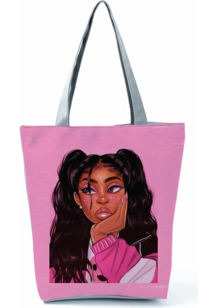 HL2108 Hemşire Çantası Stili Elektrokardiyogram Izgara Baskı Omuz Çantaları Moda Basit Kadın Çantası Eko Taşınabilir Çantalar Pratik Yüksek Kapasiteli Alışveriş Çantası (Yurt Dışından)