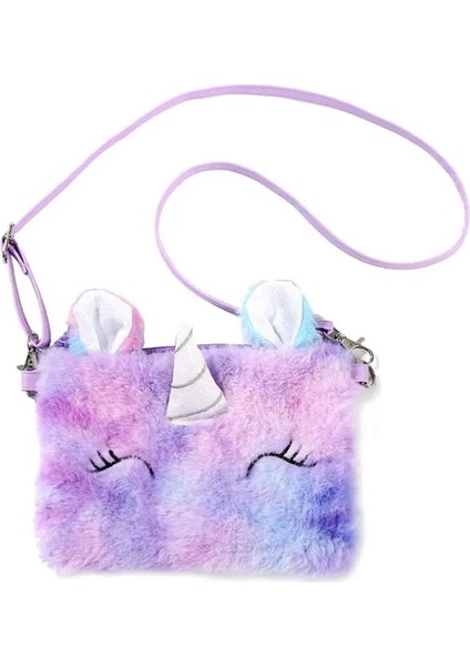 F Stili Sevimli Kedi Paw Omuz Çantası Kadınlar Için Sonbahar Kış Tatlı Kız Rahat Peluş Crossbody Çanta Moda Zincir Messenger Çanta (Yurt Dışından)