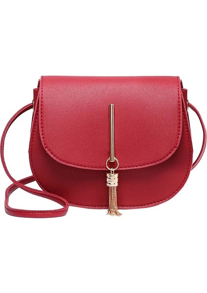 Beyaz Stil Fashion Tassel Women Crossbody Bag Pu Leather Small Flap Messenger Bag For Ladies Sling Bag Mobile Phone Wallet Handbags Bolsa (Yurt Dışından) fırsatları