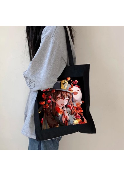 HEI03 Tarzı Ge Etki Moda Kanvas Alışveriş Çantaları Kadın Gotik Punk Omuz Çantası Japon Harajuku Büyük Kapasiteli Vintage Y2K Çanta (Yurt Dışından) modelleri