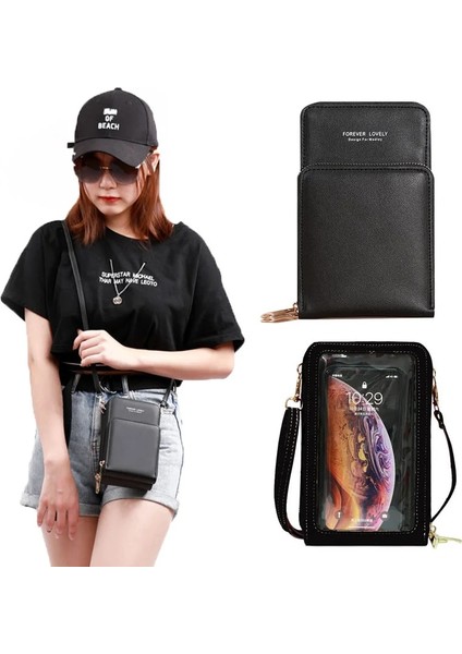 Şarap Kırmızısı Tarzı Touch Screen Phone Wallet Luxury Shoulder Bag Bags For Woma Ladies Card Hold Women's Crossbody Bags Purse Clutch Handbags (Yurt Dışından) indirimleri