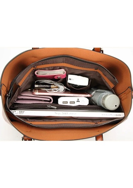 Siyah Stil 32X12X27 cm Kadınlar Için Omuz Çantaları Yağ Balmumu Deri Çanta Tote Crossbody Çanta Kadın Lüks Çanta Kadın Çanta Tasarımcısı Çanta Yüksek (Yurt Dışından)