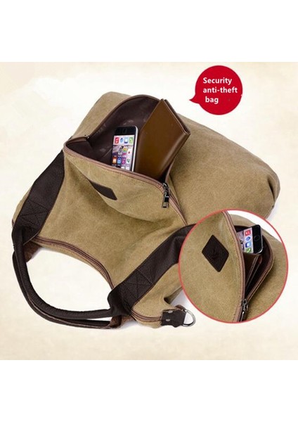 Yeşil Stil 2020 Kadın Çantası Büyük Büyük Kapasiteli Kadın Casual Tote Çanta Kadın Omuzdan Askili Çanta Tuval Crossbody Bayan El Çantaları Alışveriş Çantası (Yurt Dışından) fırsatları