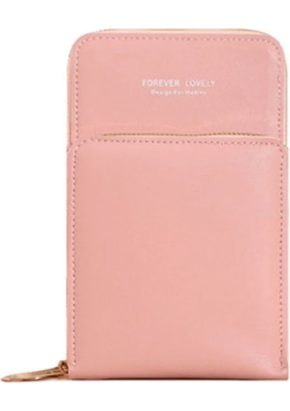 Gri Stil 18X11X4 cm Kadın Çantası Yeni Moda Dokunmatik Ekran Omuz Cep Telefonu Çantası Mini Crossbody Çanta Deri Cep Cüzdan Çantalar Kadınlar Için (Yurt Dışından)