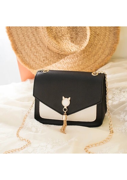 Gri Tarzı Womeat Kilit Zinciri Messenger Çanta Için Crossbody Çanta Kapak Saçak Omuz Küçük Kare Çanta Cep Telefonu Çanta Kadın (Yurt Dışından) fiyatları