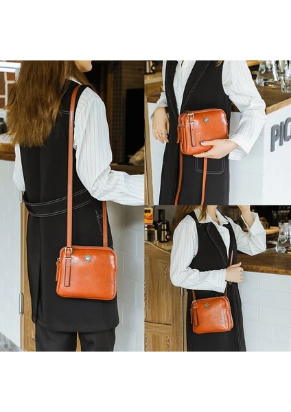 Siyah Stil 20X18X8CM 2021 Vintage Stil Omuz Çantası Kadınlar Için Basit Kare Crossbody Çanta Bölme Çanta Tasarımcı Kadın Postacı Çantaları (Yurt Dışından)