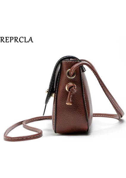 Kahverengi Tarzı Reprcla New Arrivals Women Bags Small Vintage Shoulder Bag Pu Leather Women Messenger Bags Crossbody Designer Ladies Bag (Yurt Dışından) indirimleri