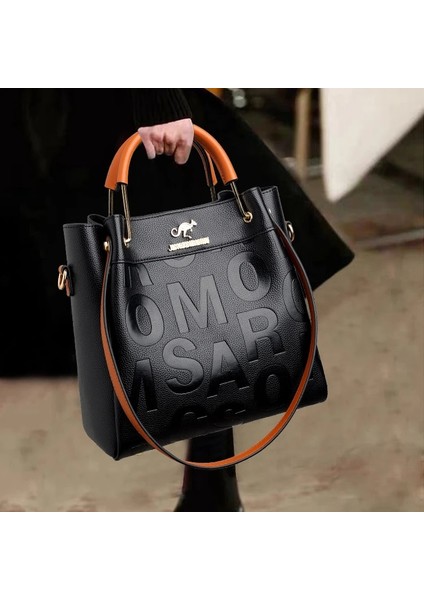 Açık Kahverengi Tarzı Lüks Çanta Tasarımcı Mektubu Pu Deri Kadın Omuz Çantaları Yüksek Kapasiteli Bayanlar Crossbody Çanta Moda Rahat Kadın Bez Çanta (Yurt Dışından) fiyatları