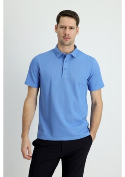 Erkek Açık Mavi M-SN328 4fx Polo Yaka T-Shirt 101509957