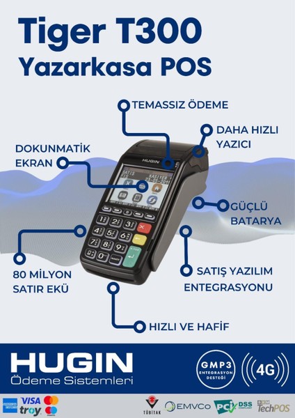 Tiger T300 4g Yazarkasa-Pos