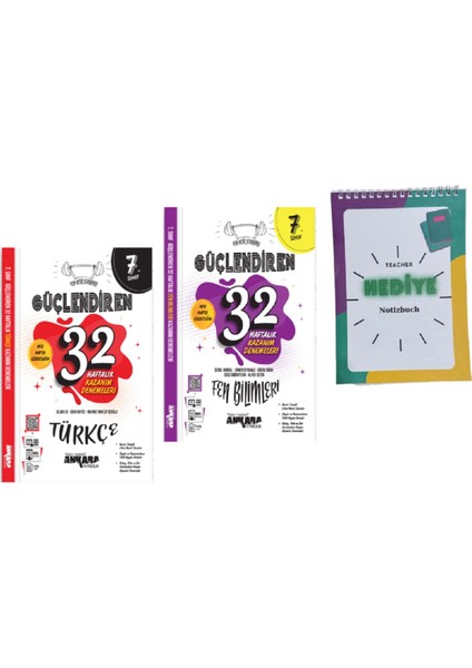 2024 Güncel 7.Sınıf Türkçe ve Fen Bilimleri Güçlendiren 32 Haftalık Deneme Seti Nesil Basım