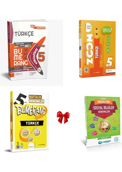 5. Sınıf Türkçe Bumerang Konu Anlatımlı, Zoom Soru Bankası ve Haftalık Denemeler
