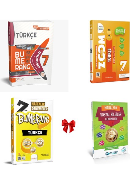 Güncel 7. Sınıf Türkçe Bumerang Konu Anlatımlı, Zoom Soru Bankası ve Haftalık Denemeler