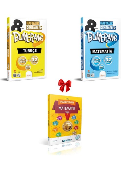 Güncel 8. Sınıf Türkçe ve Matematik Bumerang Haftalık Denemeler