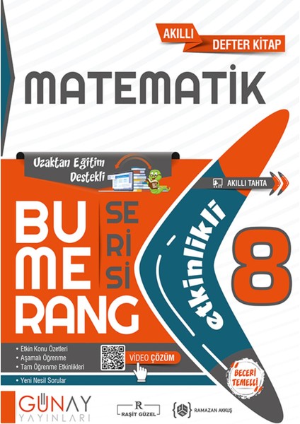 Güncel 8. Sınıf Matematik Bumerang Etkinli Konu Anlatımlı Soru Bankası Yeni Nesil