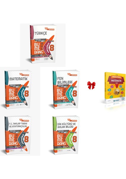 Güncel 8. Sınıf Tüm Dersler Bumerang Etkinlikli Kitap Konu Anlatımlı Set