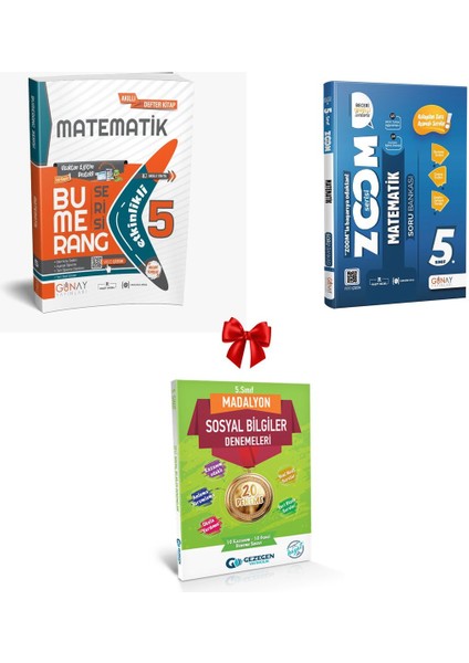 Güncel 5. Sınıf Matematik Bumerang Etkinlikli Kitap Konu Anlatımlı ve Zoom Soru Bankası