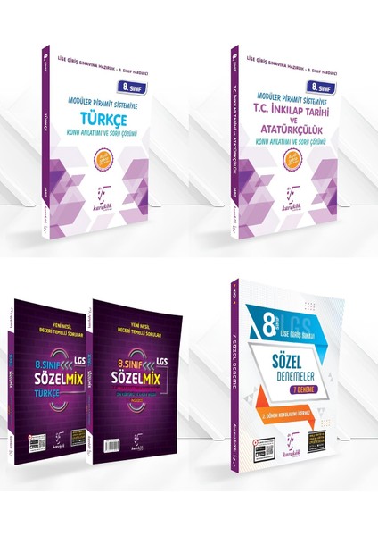 8. Sınıf LGS Sözel Konu Anlatımı Mps Sözelmix Yeni Sorular Deneme Seti